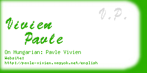 vivien pavle business card